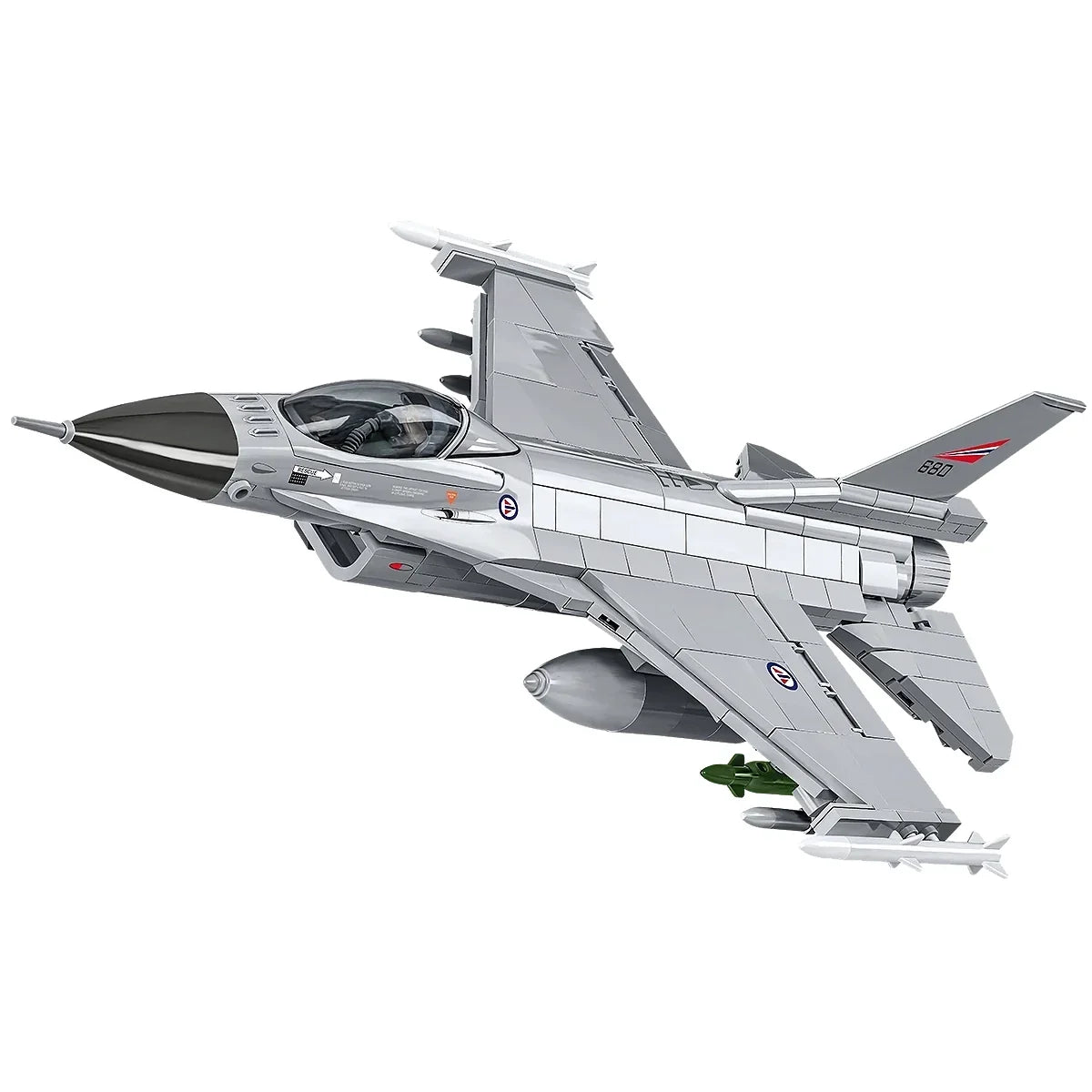 Kampfflugzeug F-16AM Fighting Falcon - Klemmbausteine