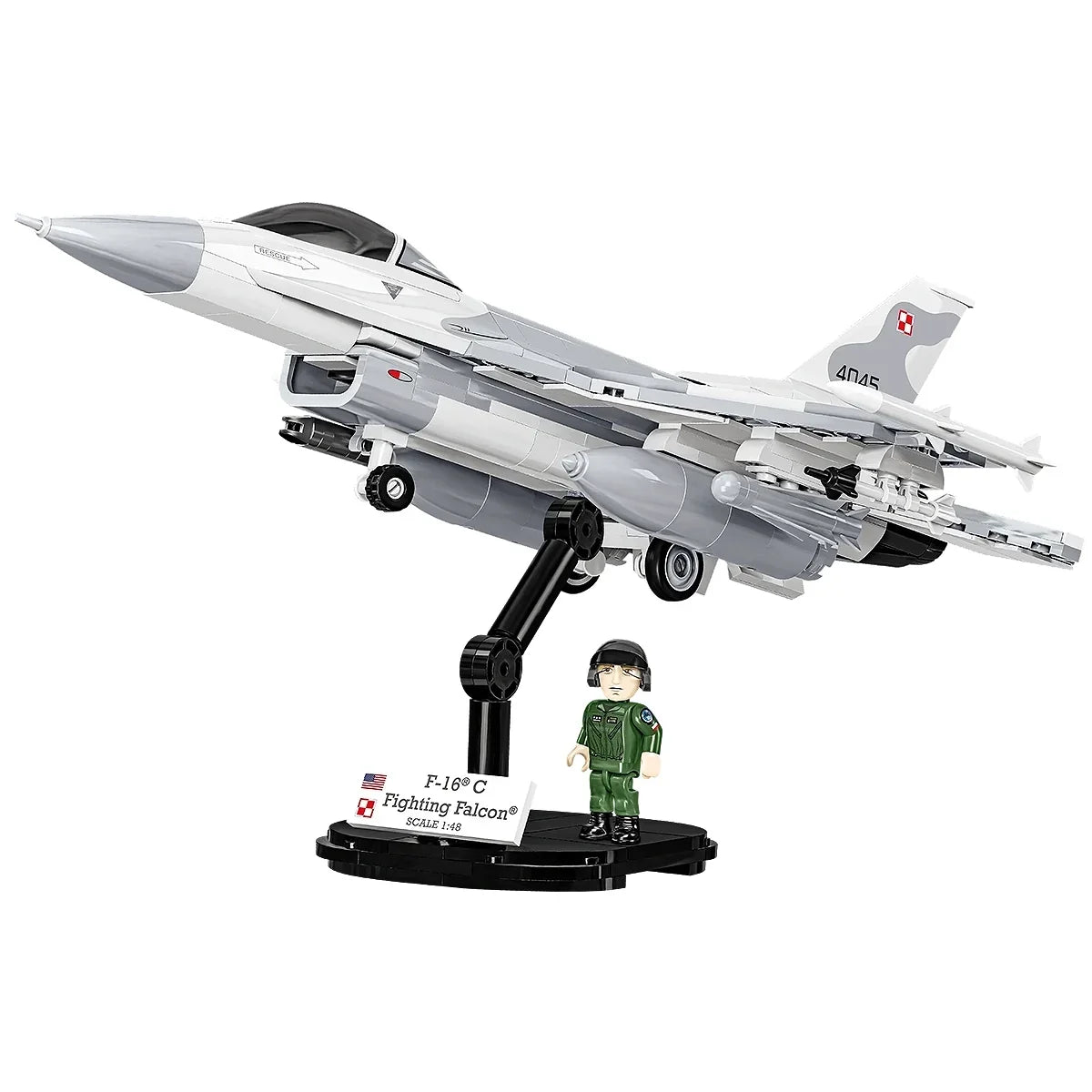 Kampfflugzeug F-16C Fighting Falcon - Klemmbausteine