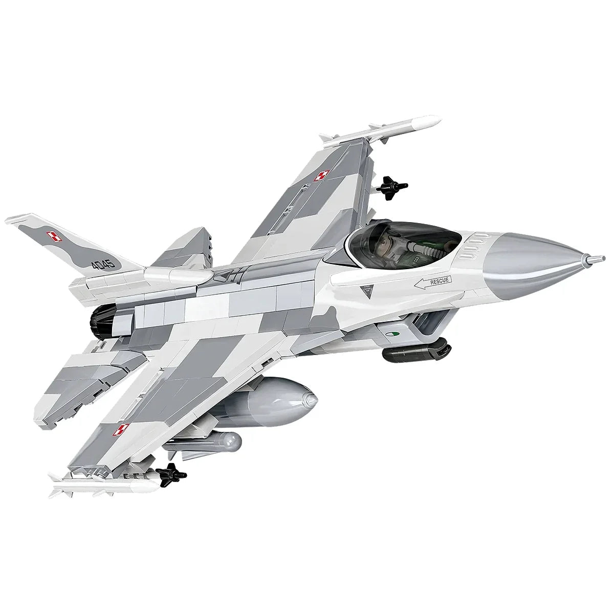 Kampfflugzeug F-16C Fighting Falcon - Klemmbausteine
