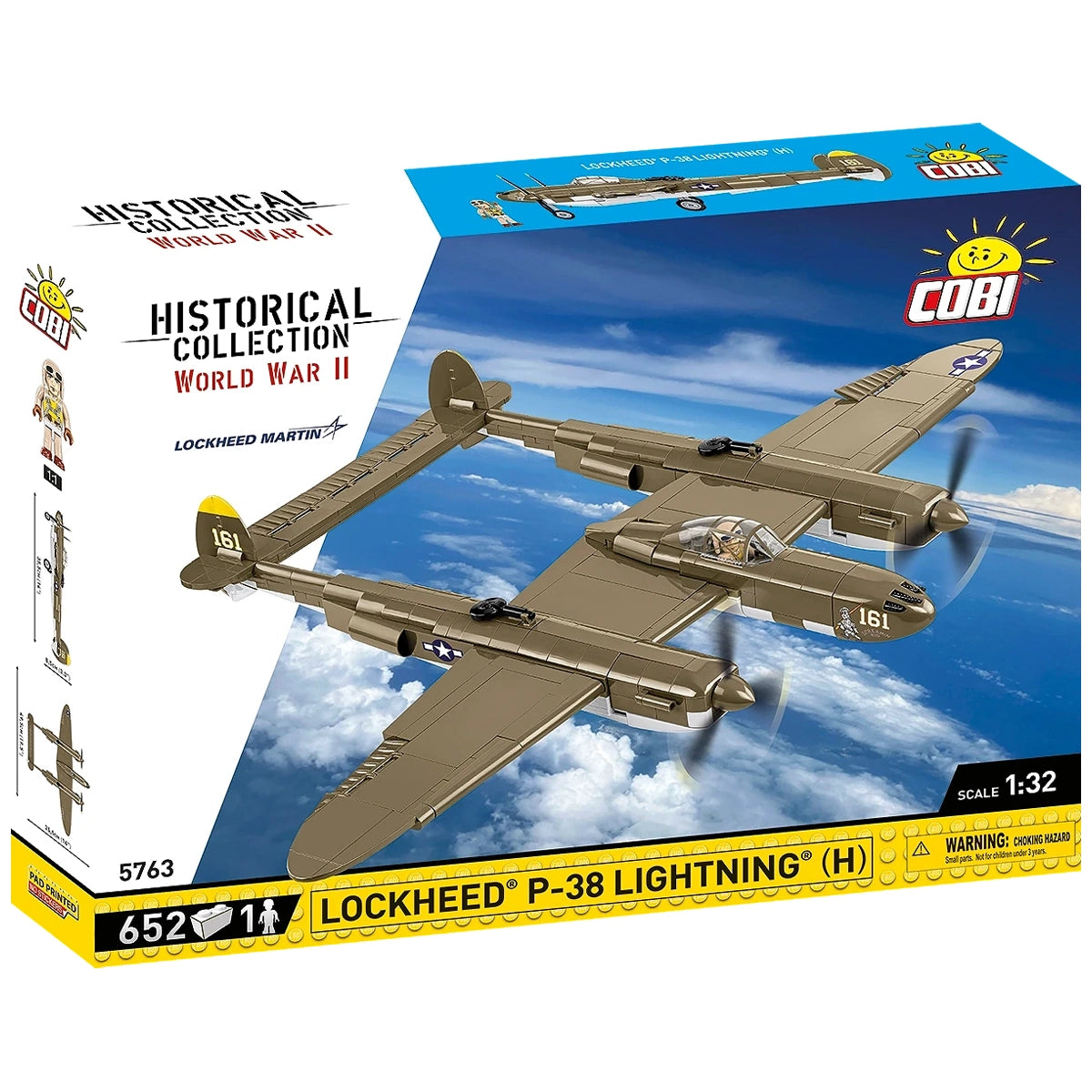 Kampfflugzeug Lockheed P-38H Lightning - Klemmbausteine