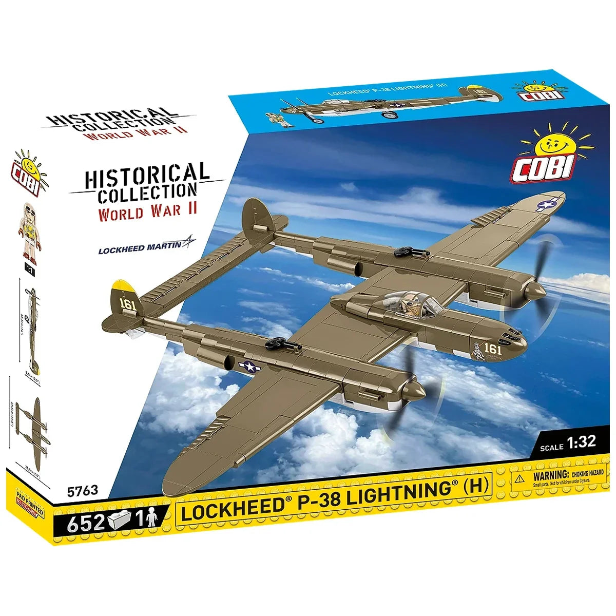 Kampfflugzeug Lockheed P-38H Lightning - Klemmbausteine