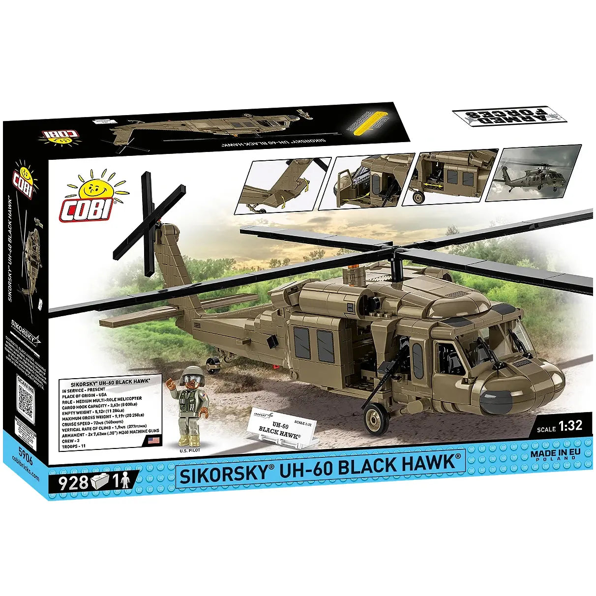 Kampfhubschrauber UH-60 Black Hawk - Klemmbausteine