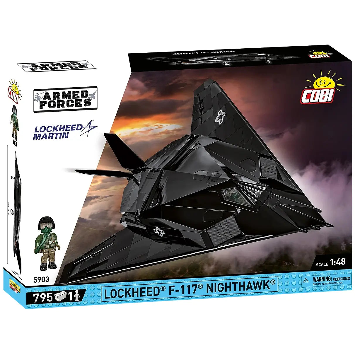Kampfjet Lockheed F-117 Nighthawk - Klemmbausteine
