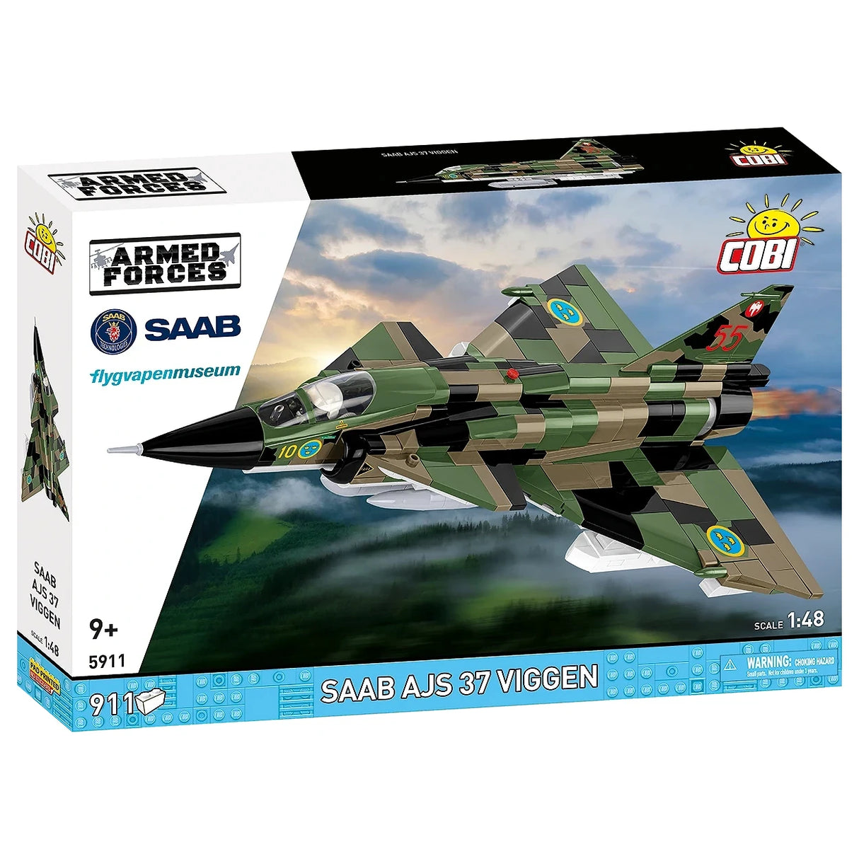 Kampfjet SAAB AJS 37 Viggen - Klemmbausteine