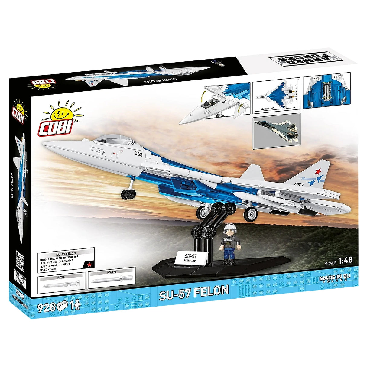 Kampfjet Suchoi Su-57 - Klemmbausteine