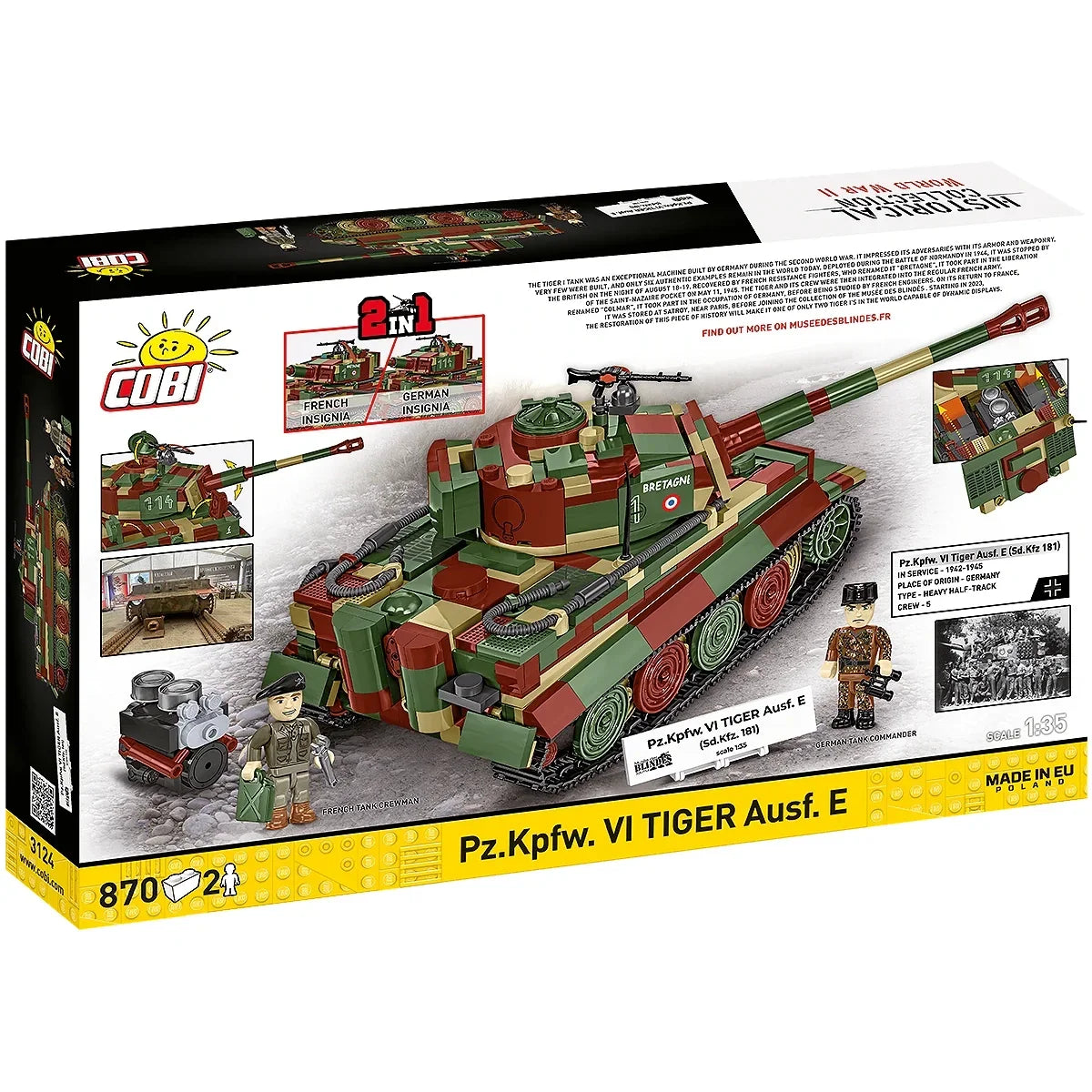 Panzer "Pz.Kpfw. VI Tiger Ausf. E" - Klemmbausteine