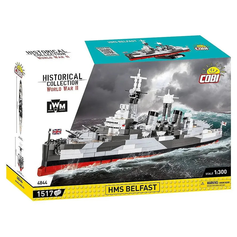 Cobi Baukasten HMS Belfast, ein Kriegsschiffmodell aus der Historical Collection World War II