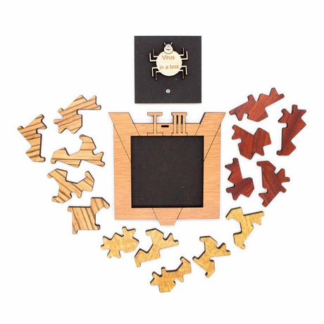 Virus in the Box - pose de puzzle