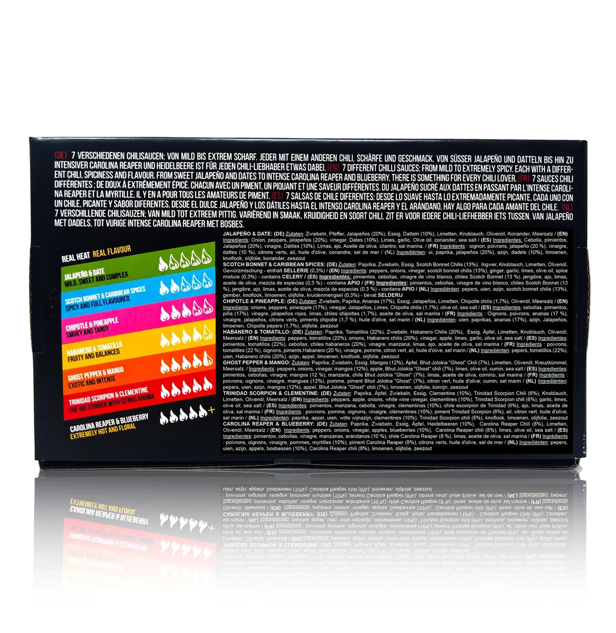 Coffret cadeau 7 pièces (7 x 100 ml) - Sauce piquante