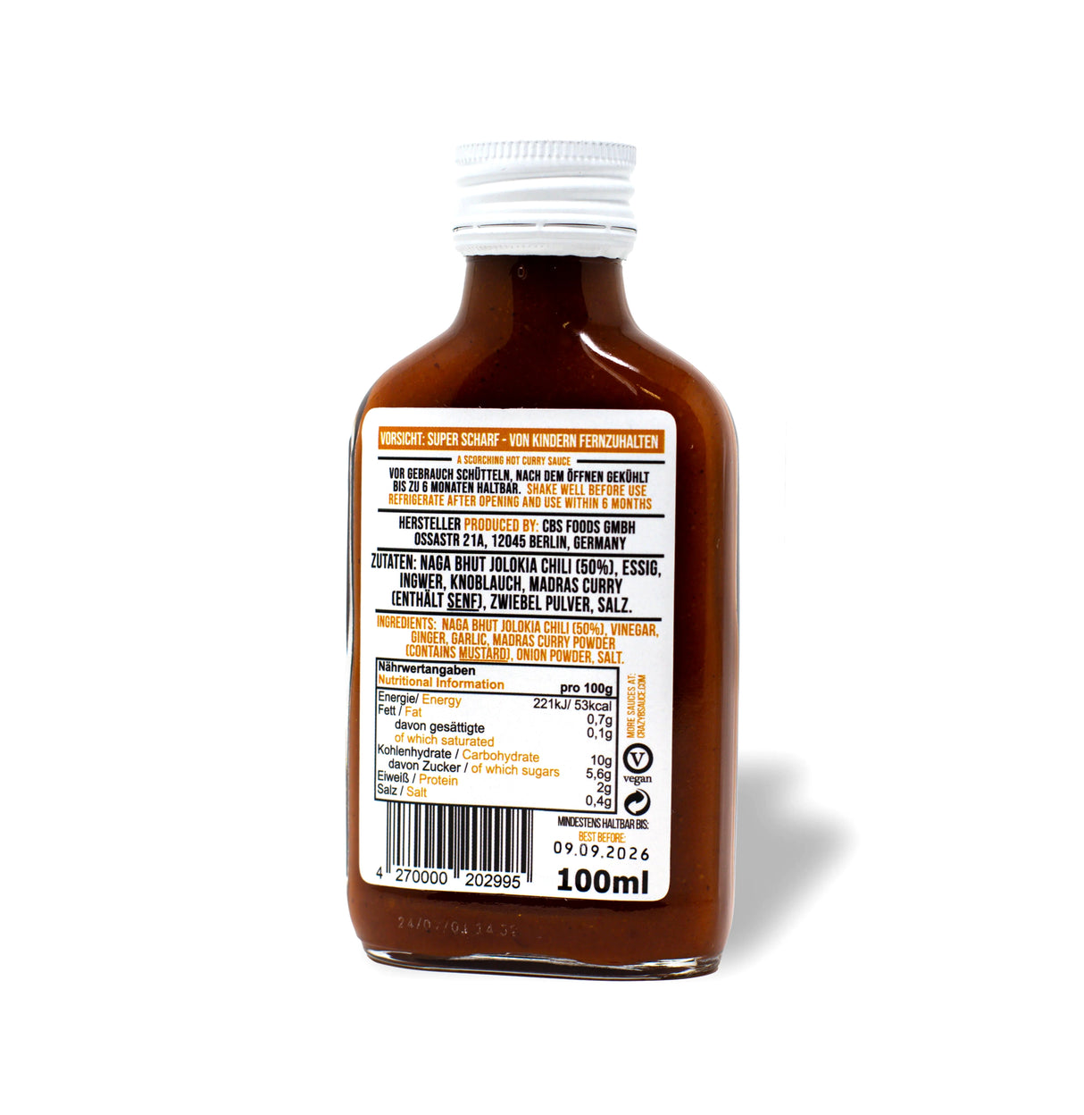 Superhot Naga (100 ml) - Scharfe Sauce