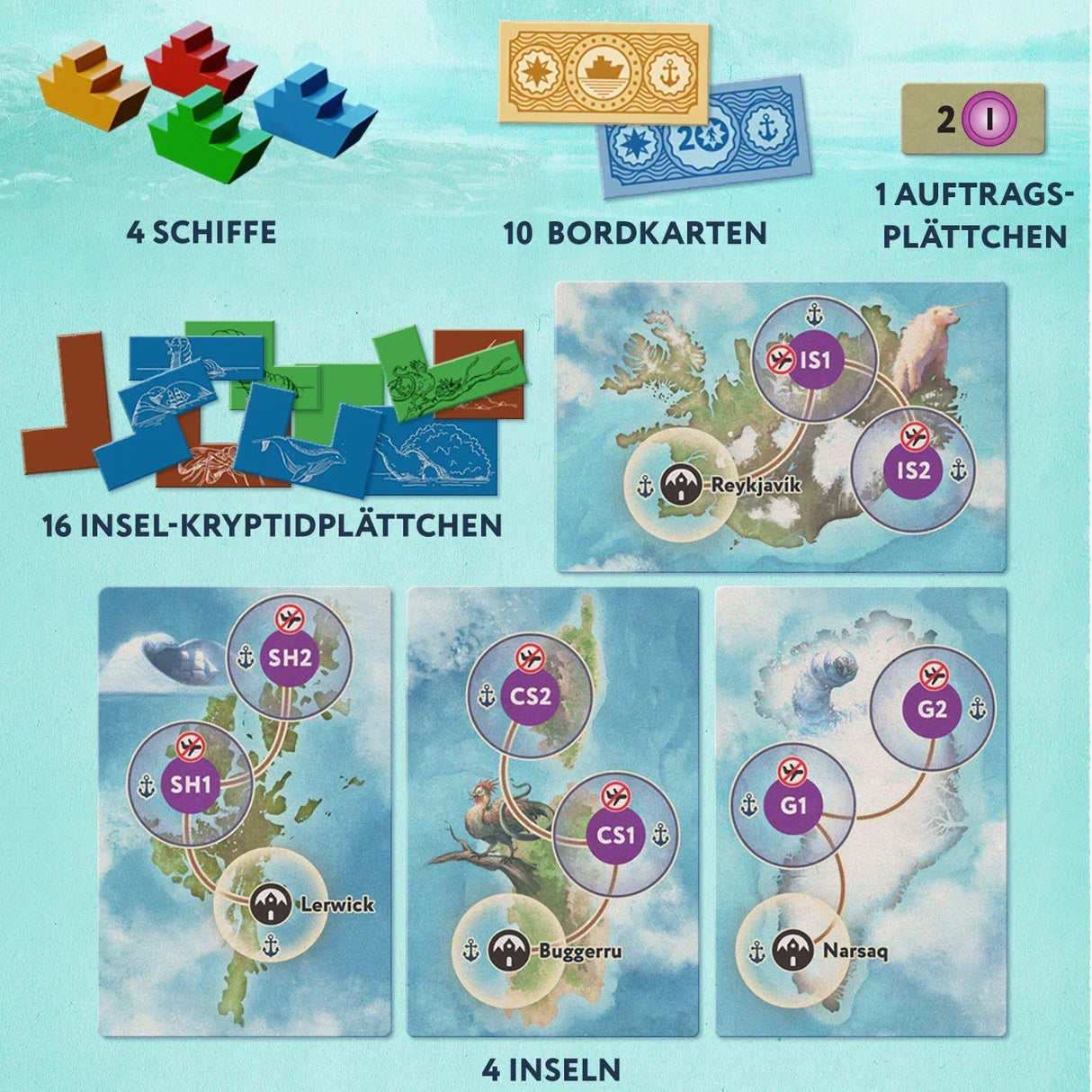Îles - Nature mystérieuse - Extension pour jeu de société