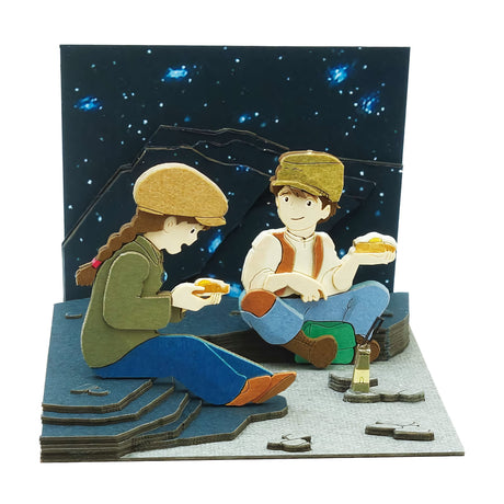 Das Schloss im Himmel - Abendessen - Paper Art Box