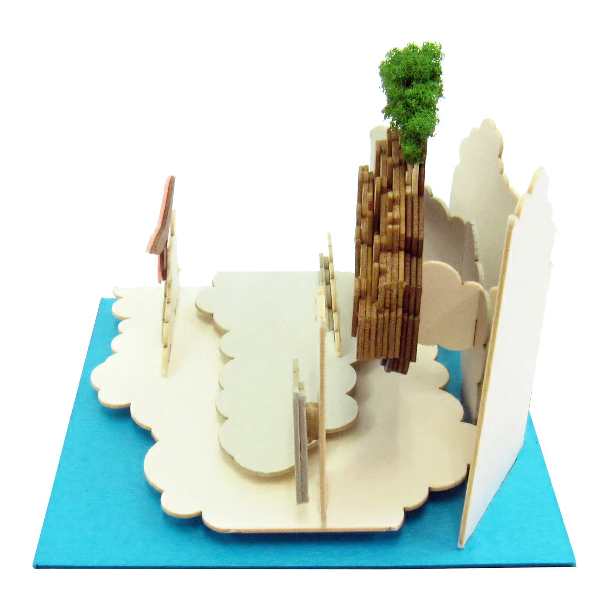 Das Schloss im Himmel - Der Anflug - Paper Art Box