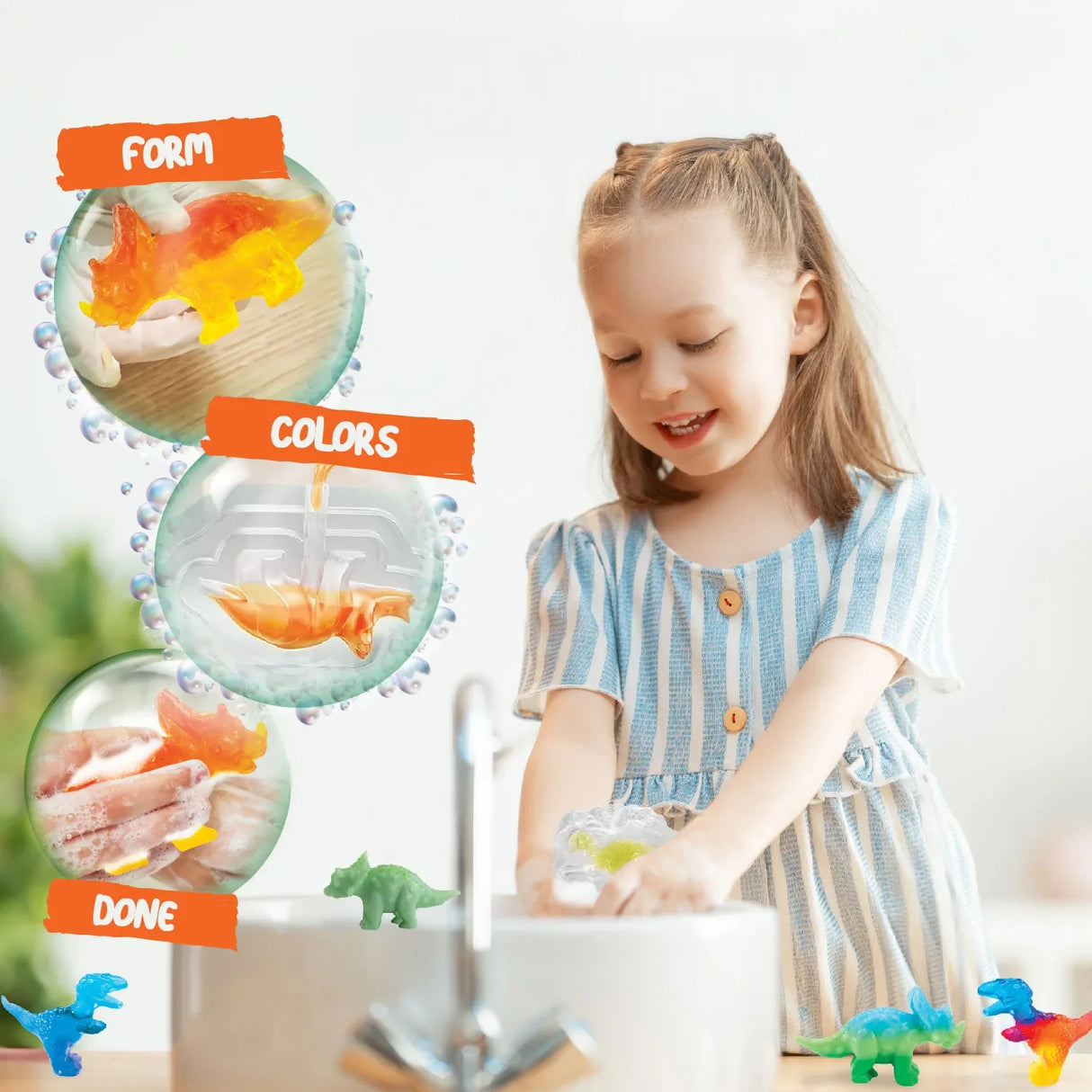 Atelier de savon dinosaure - Kit d'expérimentation
