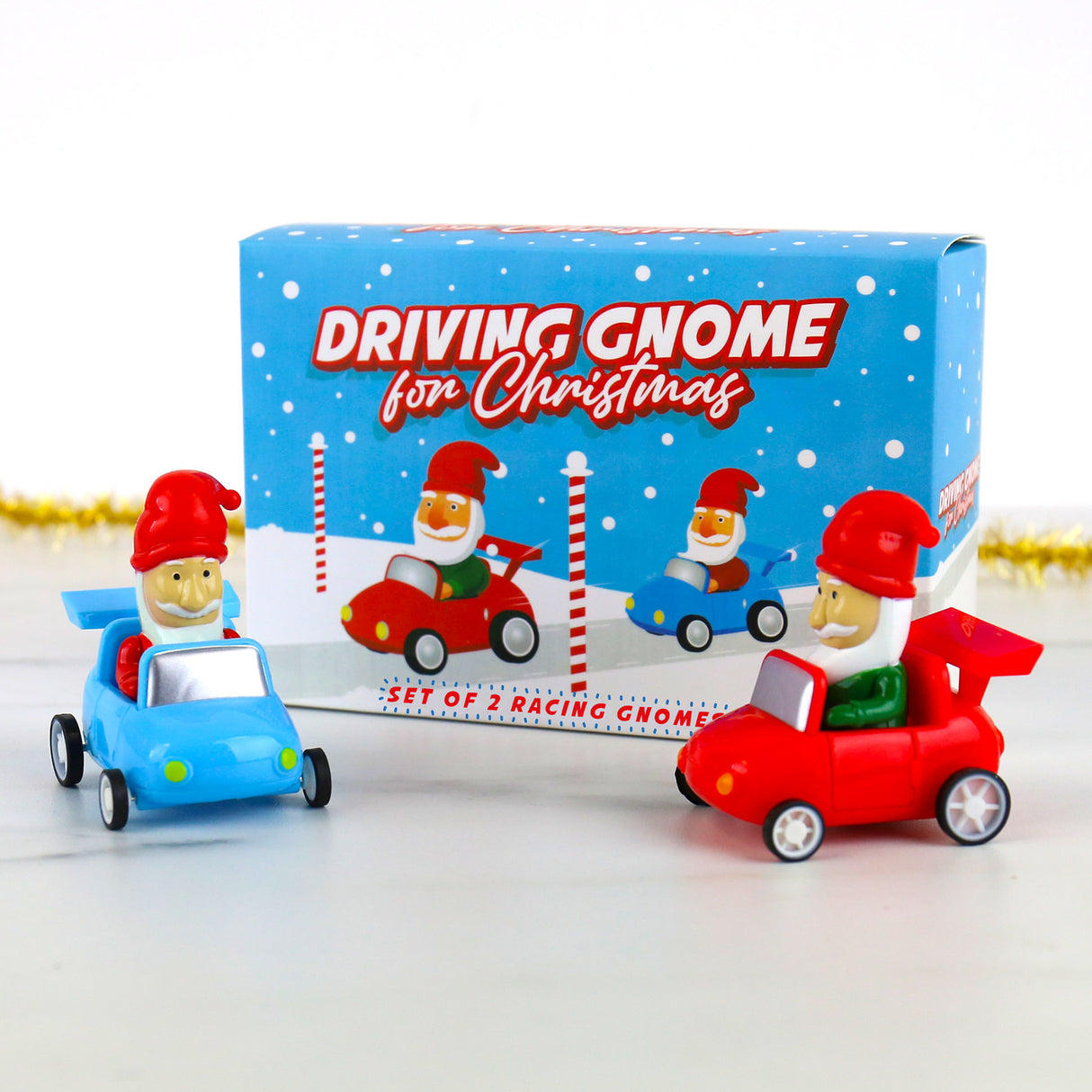 Driving Gnome For Christmas - Aufziehspielzeug