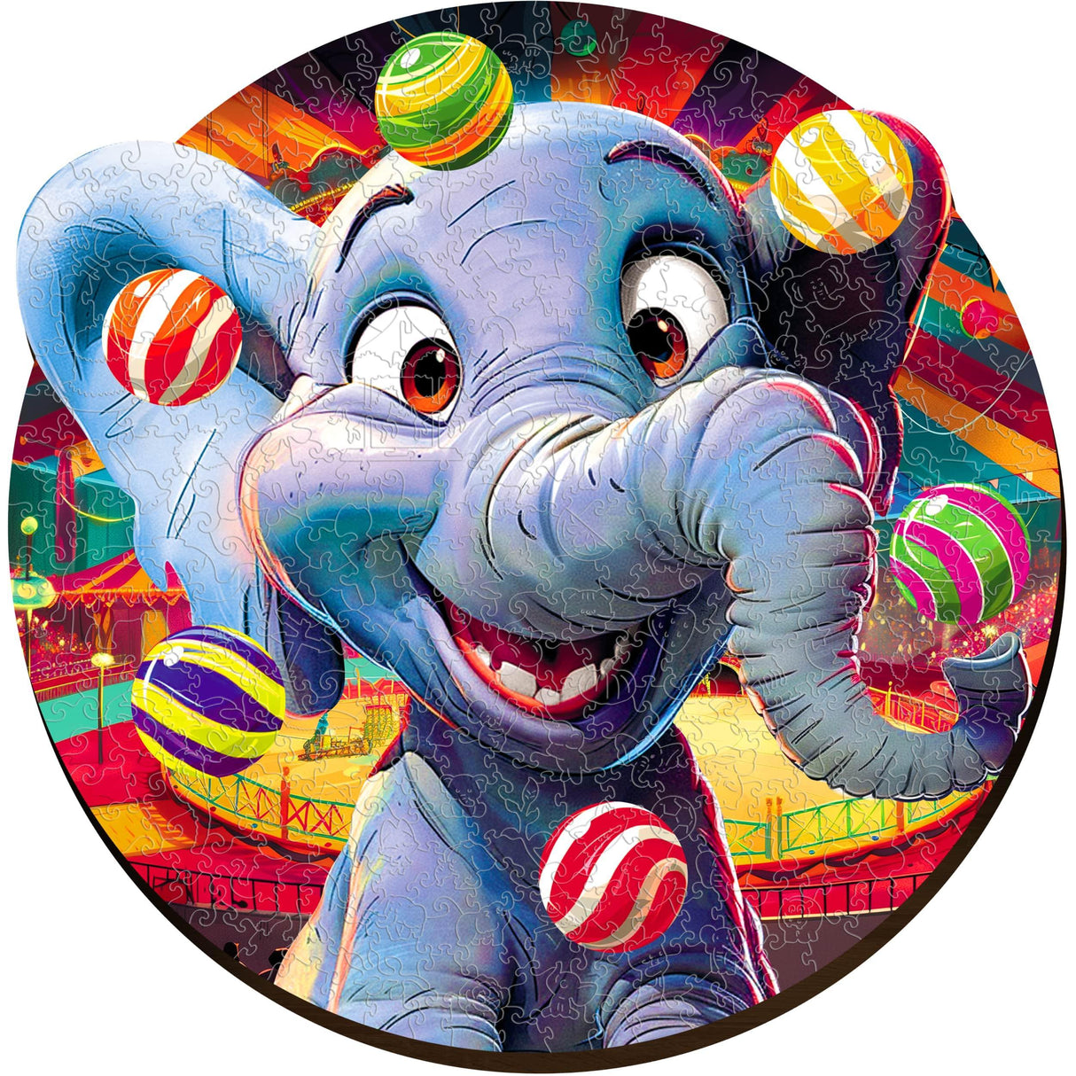 Éléphant (200 pièces) - Puzzle en bois