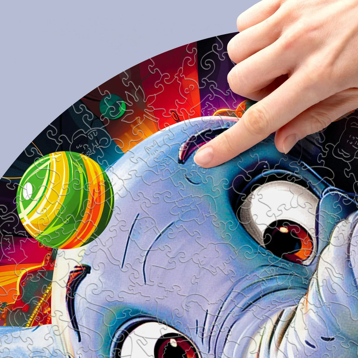 Éléphant (200 pièces) - Puzzle en bois