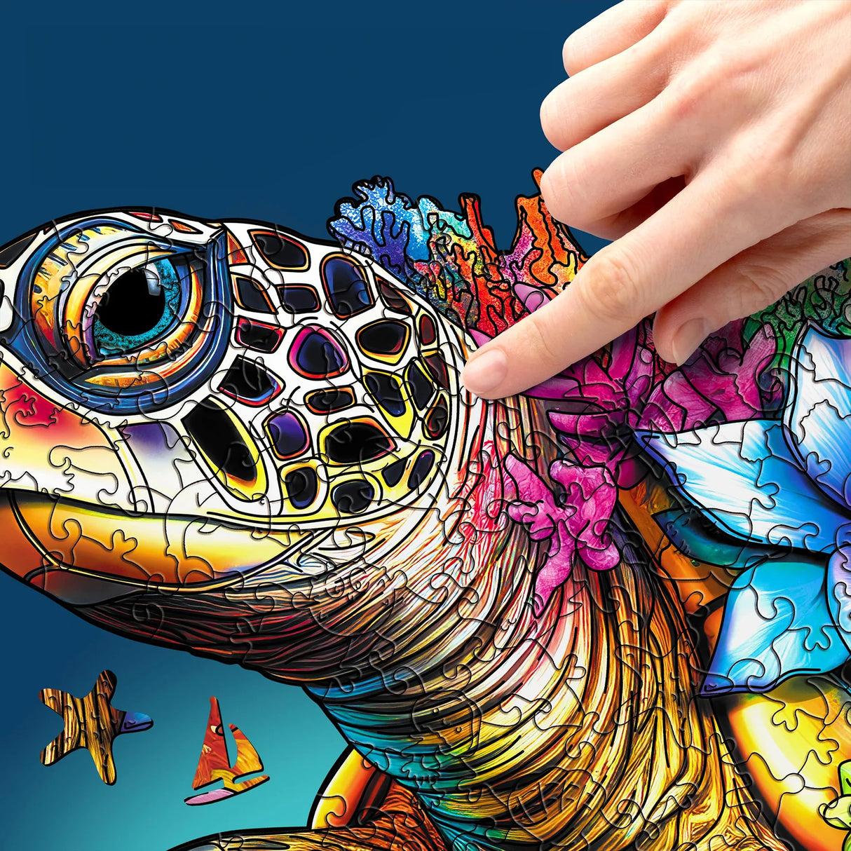 Schildkröte (200 Teile) - Holzpuzzle
