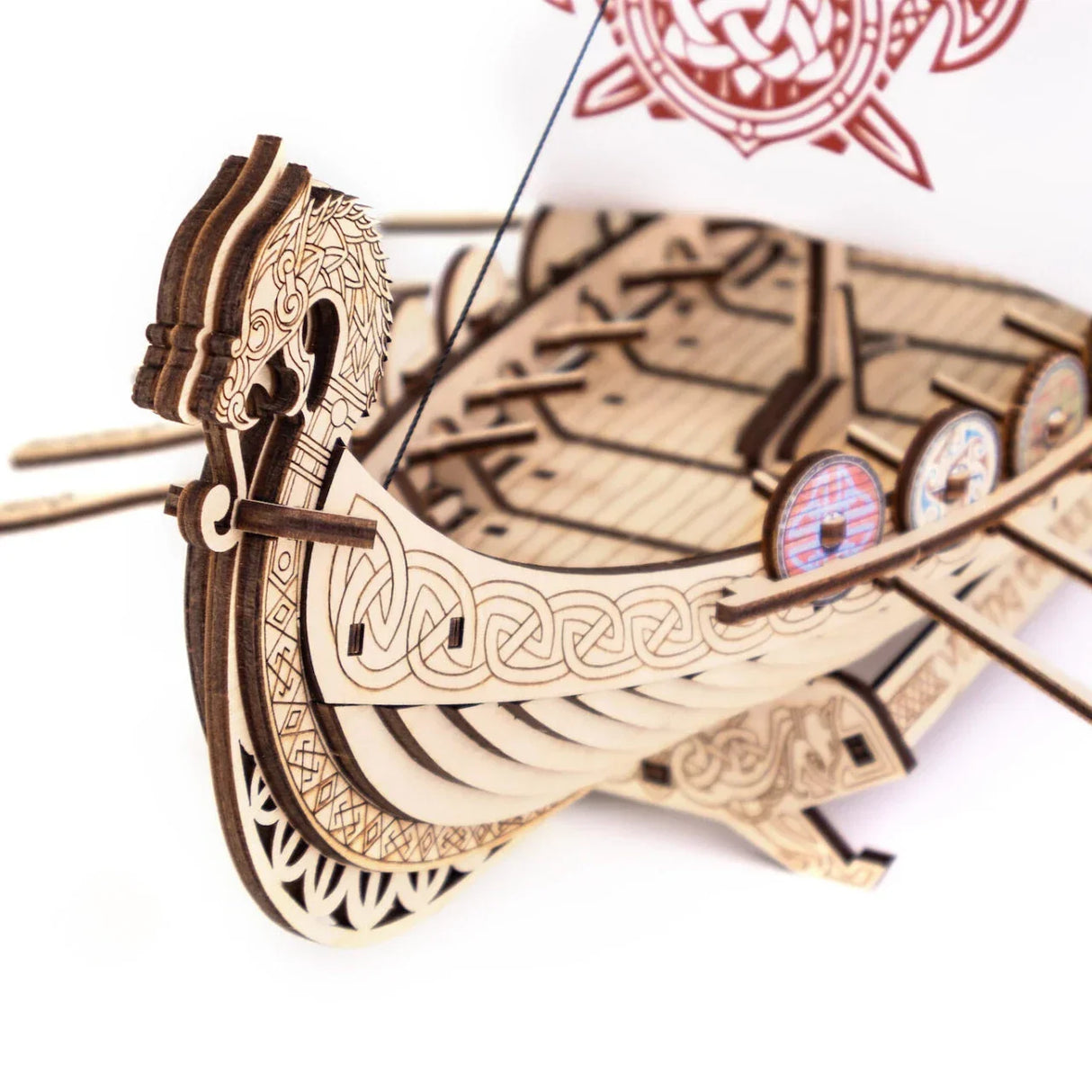 Bateau Drakkar - Kit de construction en bois 3D