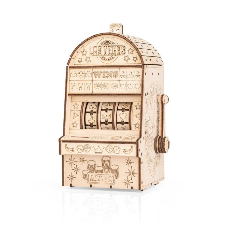 Machine à sous à levier - kit de construction en bois 3D
