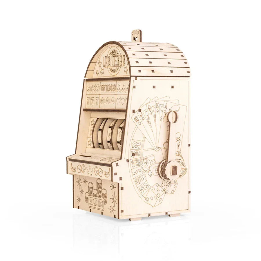 Machine à sous à levier - kit de construction en bois 3D