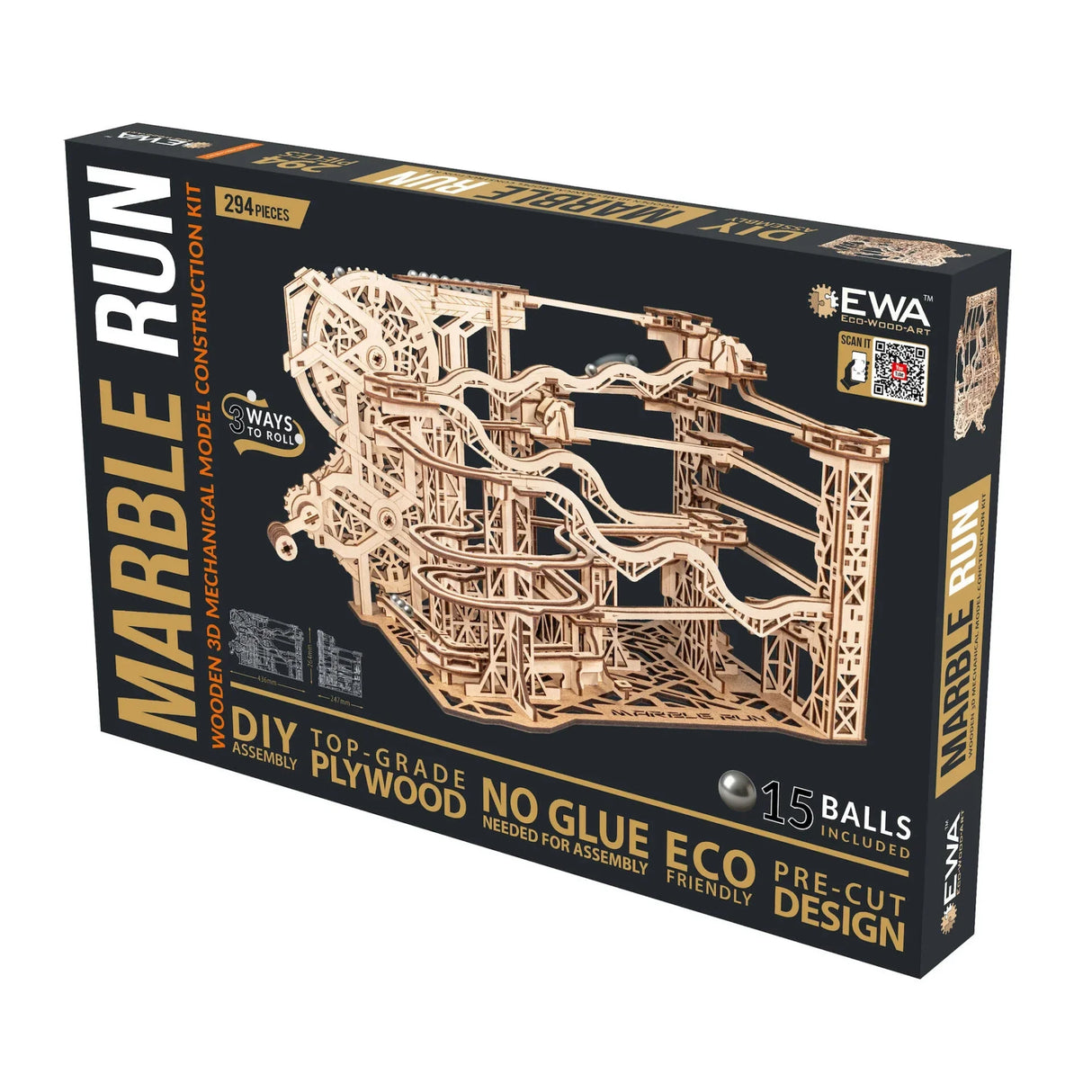 Marble Run - Kit de construction 3D en bois