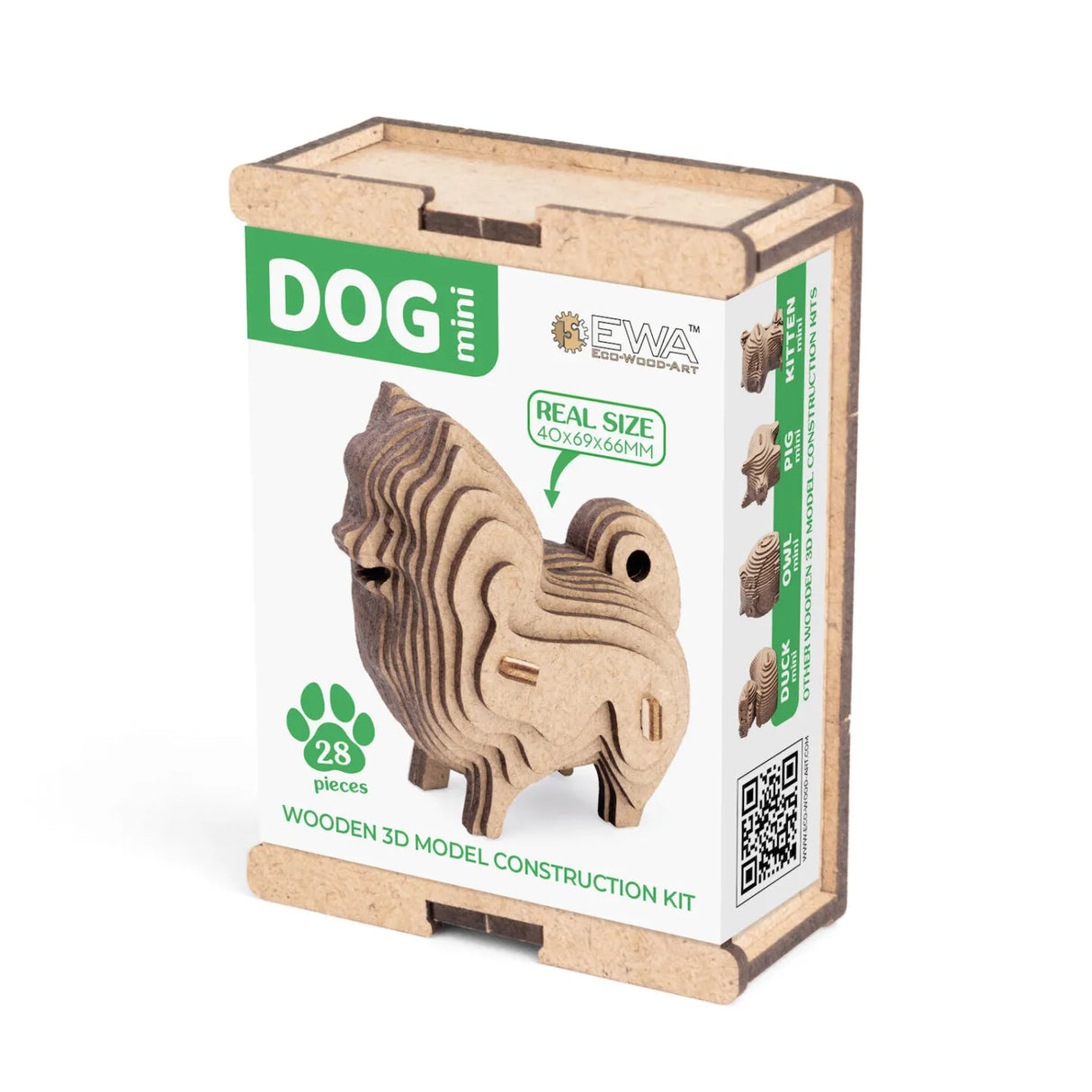 Mini Hund - 3D Holzbausatz