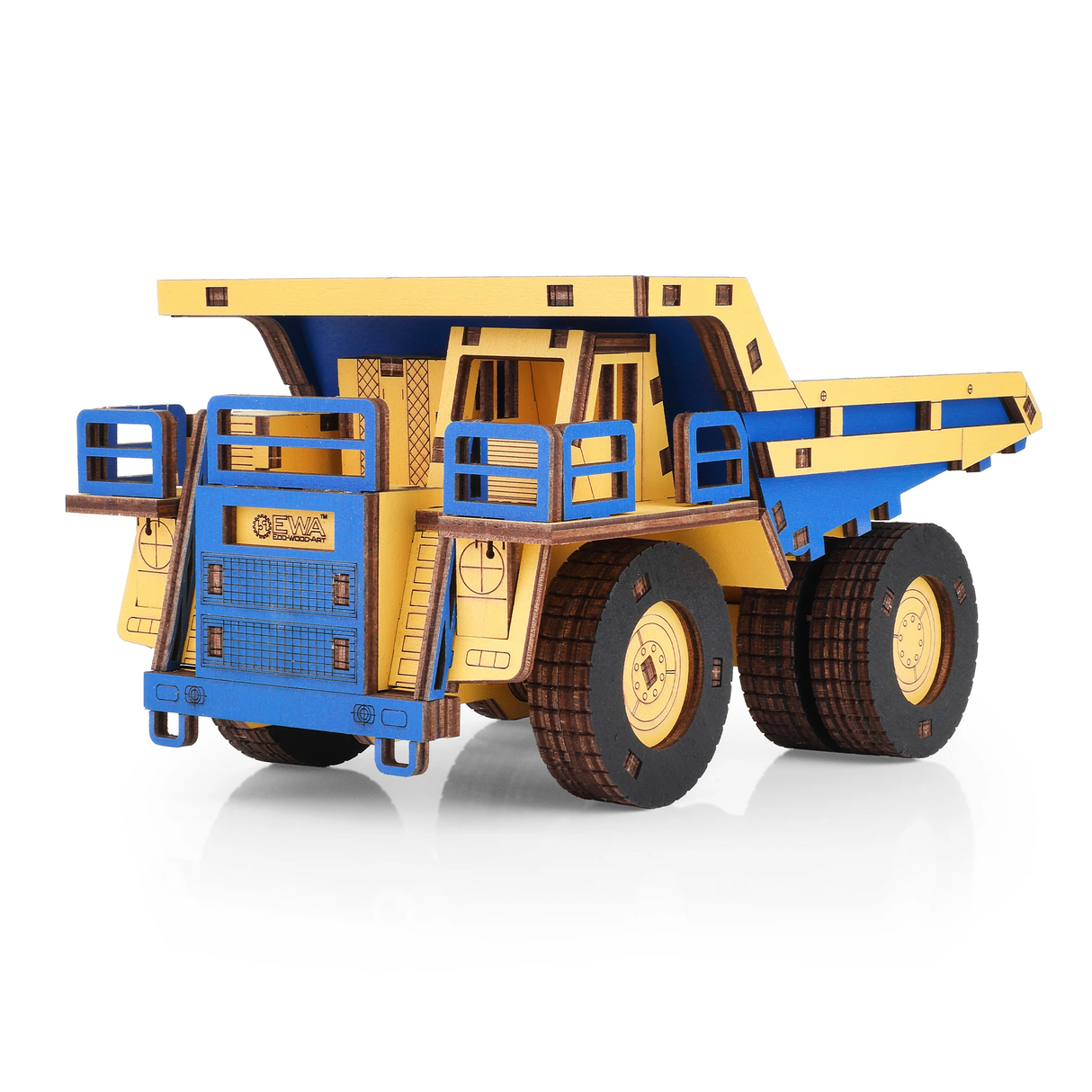 Muldenkipper BELAZ 7558 - 3D Holzbausatz