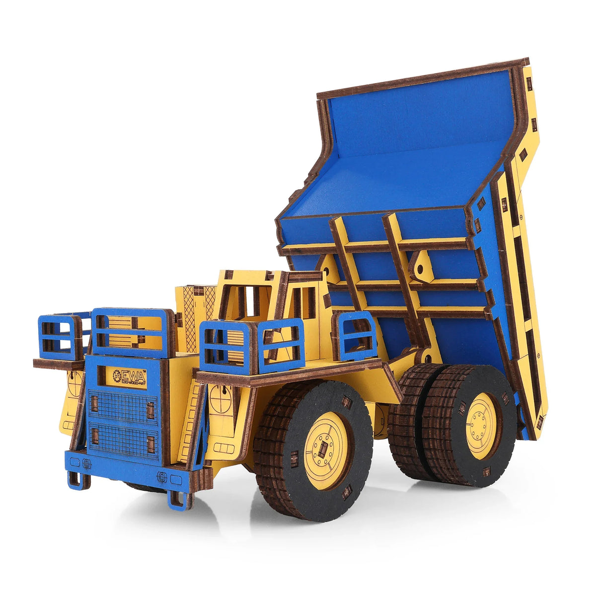 Tombereau BELAZ 7558 - Kit de construction en bois 3D