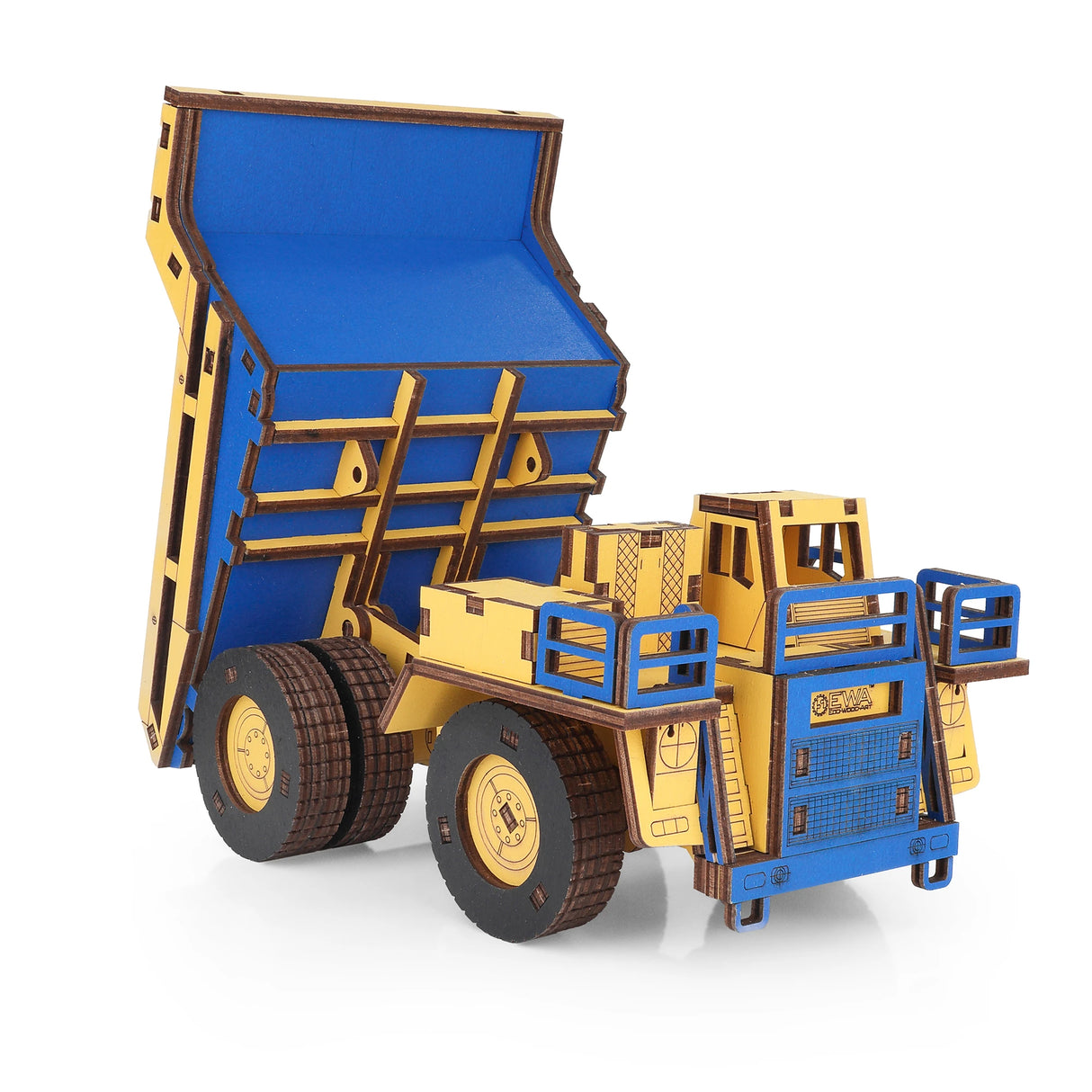 Muldenkipper BELAZ 7558 - 3D Holzbausatz