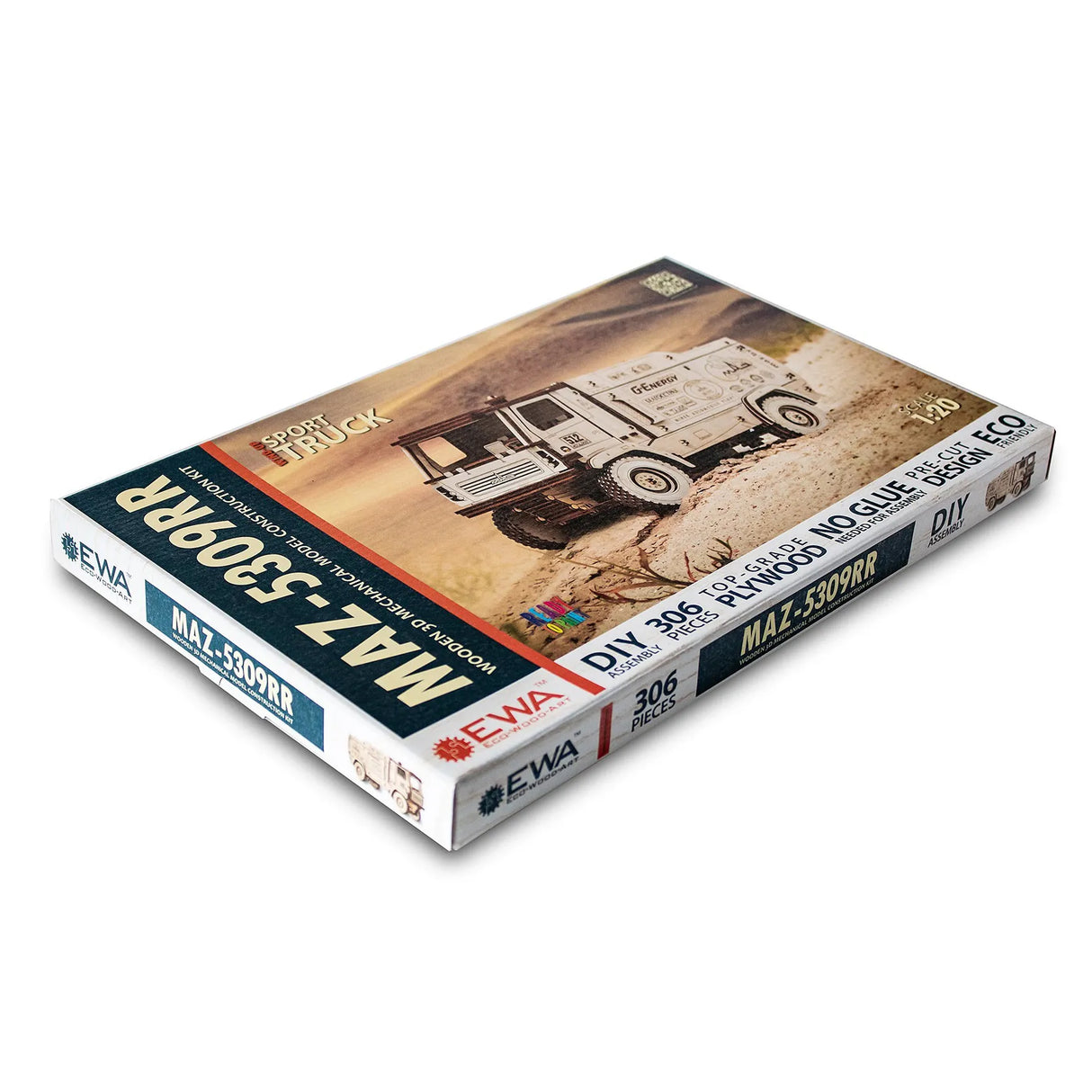 Rally Truck MAZ 5309RR 1:20 - 3D Holzbausatz