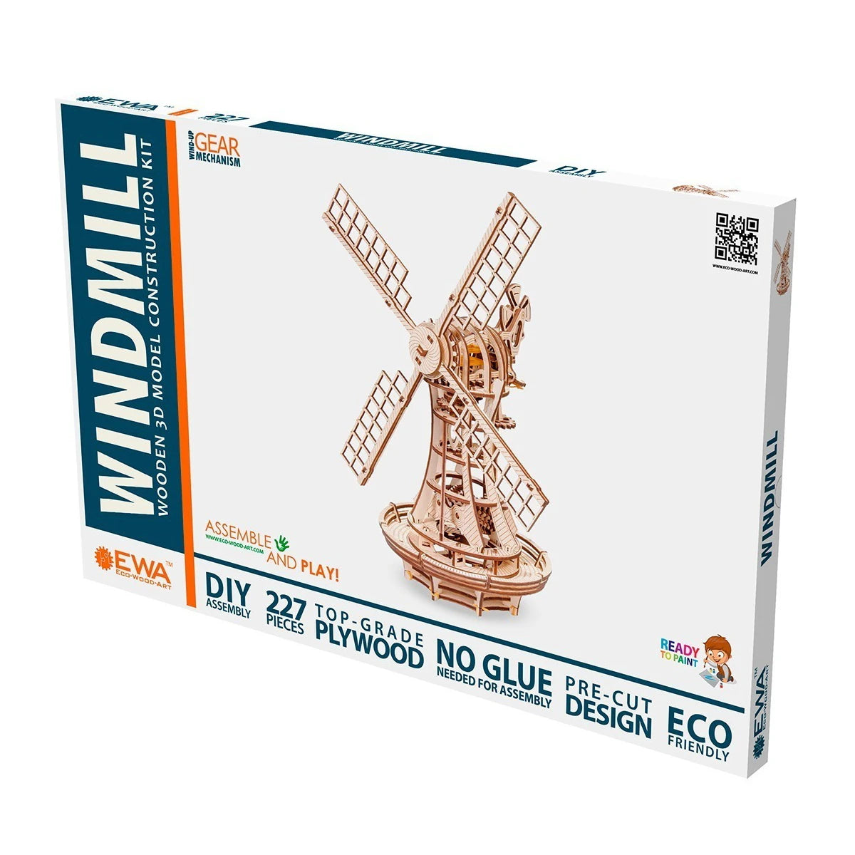 Windmühle - 3D Holzbausatz