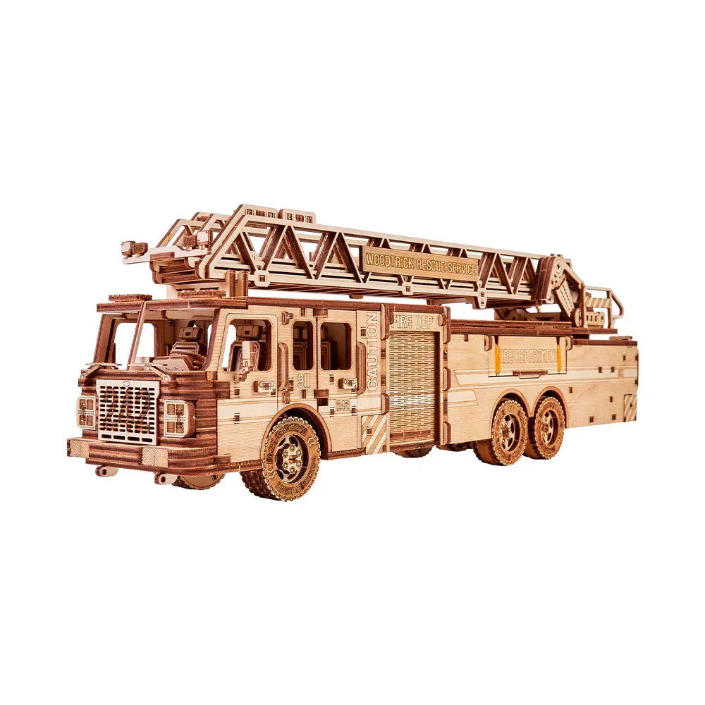 Camion de pompier - Kit de construction 3D en bois