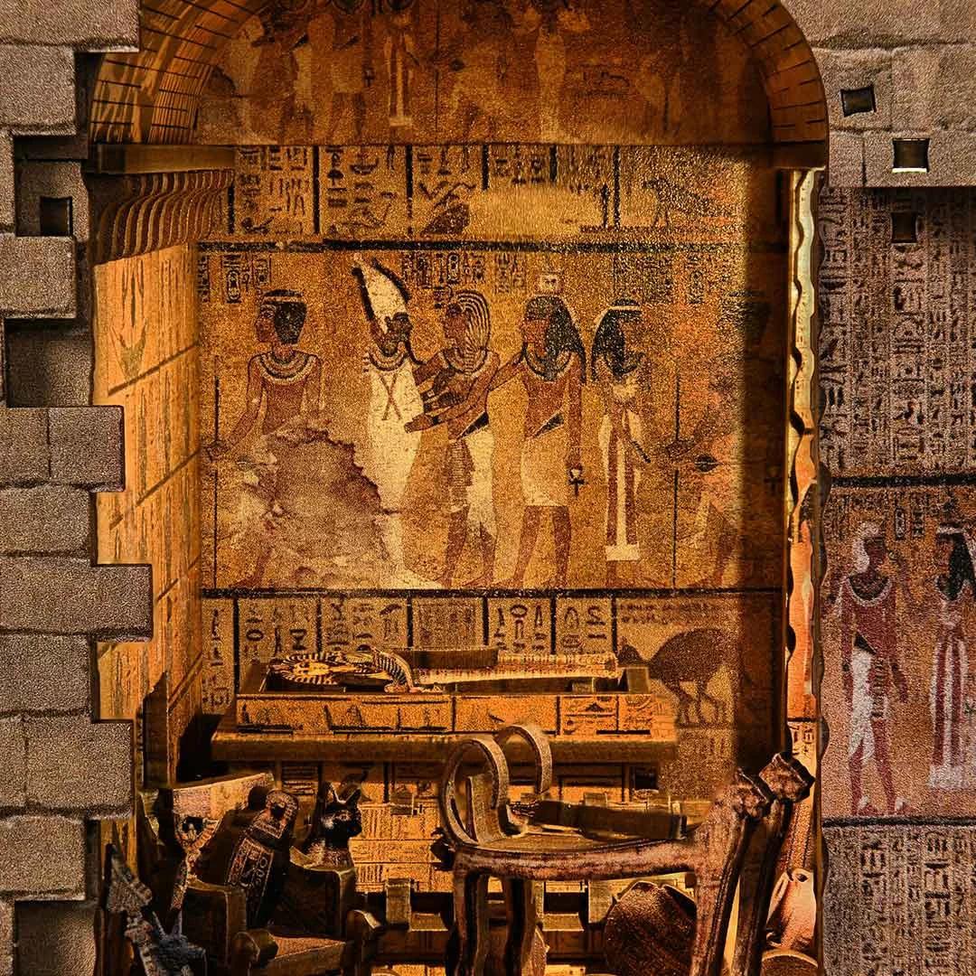 Tombe d'un pharaon égyptien - Diorama