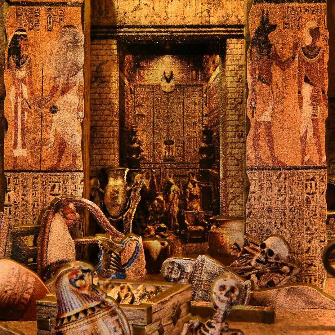 Tombe d'un pharaon égyptien - Diorama