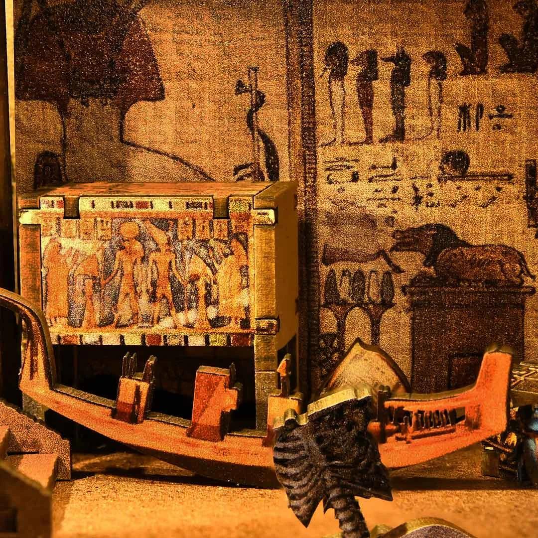 Tombe d'un pharaon égyptien - Diorama