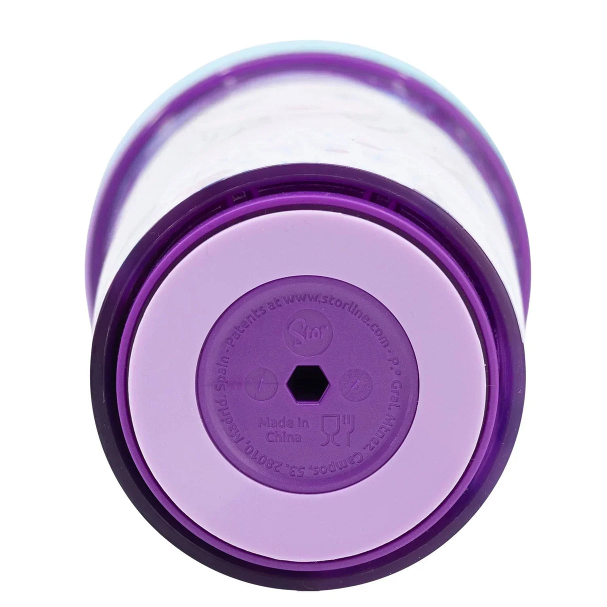 Gobelet anti-fuite Frozen "Violet" - Résistant aux chutes - avec paille en silicone (370 ml)