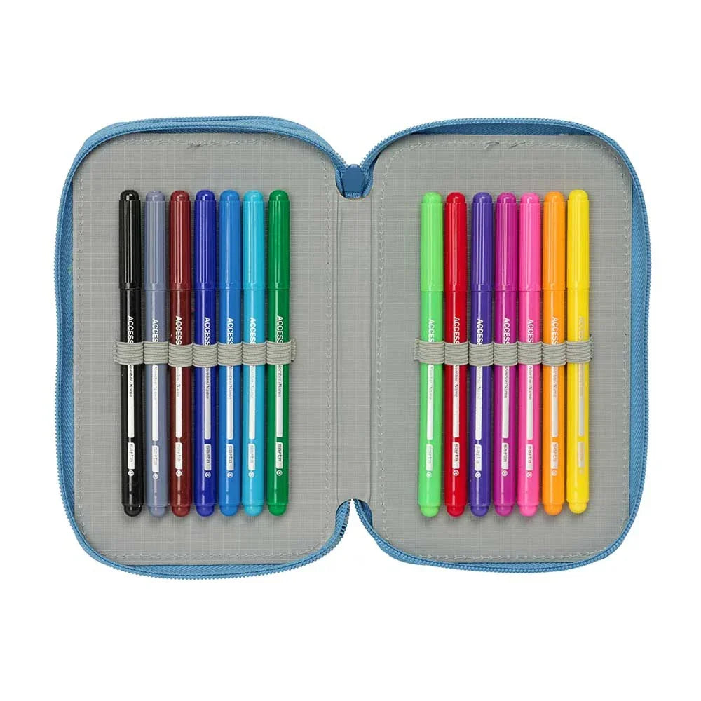 La Reine des Neiges "Snow Glow" - Étui avec crayons, taille-crayon et gomme (37 pièces)