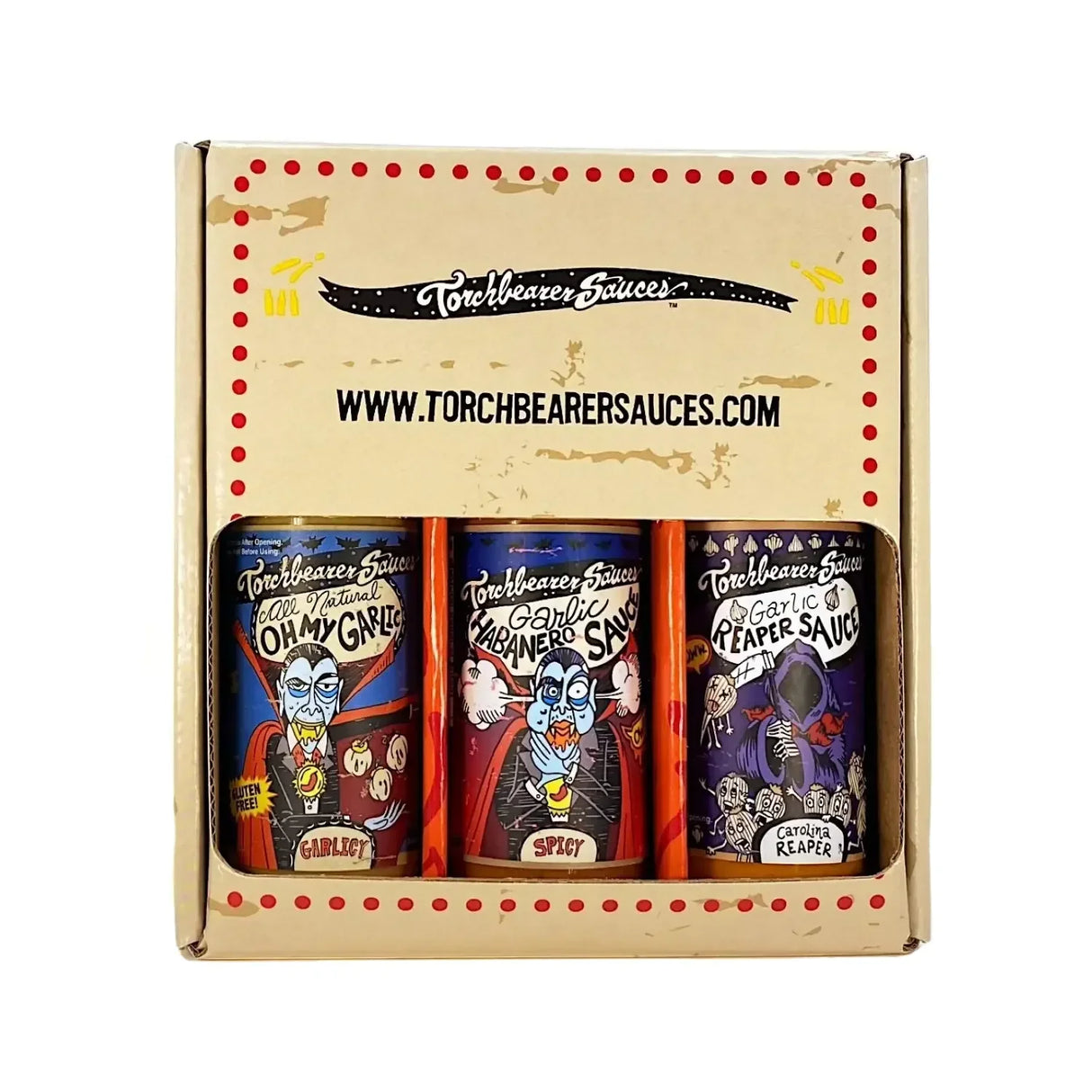 Amateurs d'ail - Coffret de sauces à l'ail (3 x 148 ml) - Sauce piquante