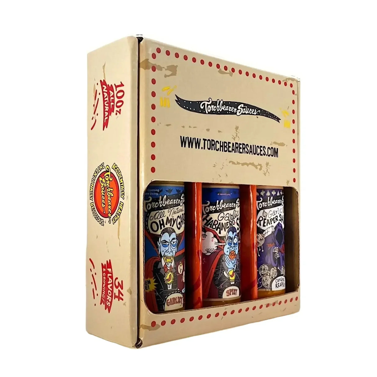 Amateurs d'ail - Coffret de sauces à l'ail (3 x 148 ml) - Sauce piquante