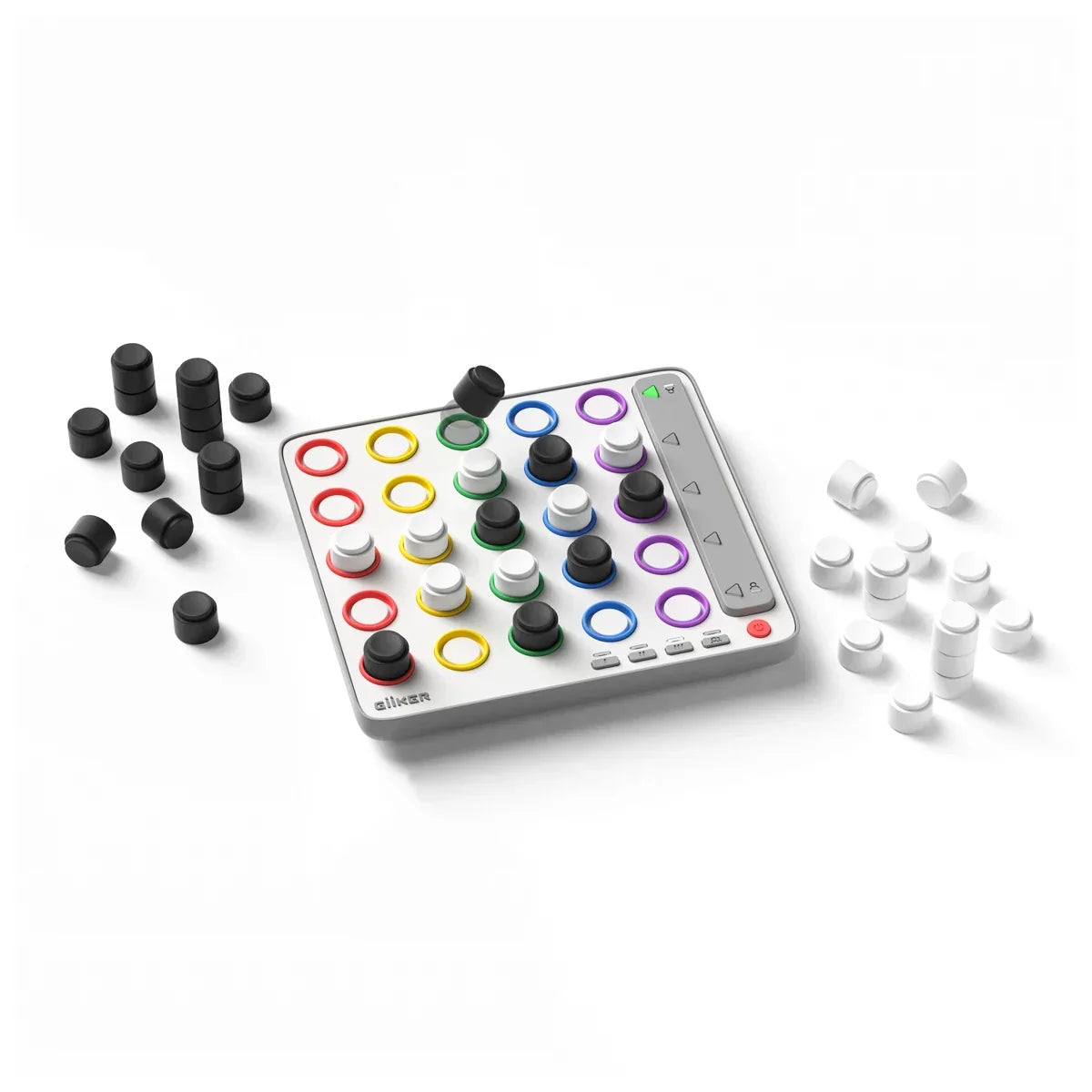 Giker Brettspiel mit schwarzen und weißen Spielsteinen