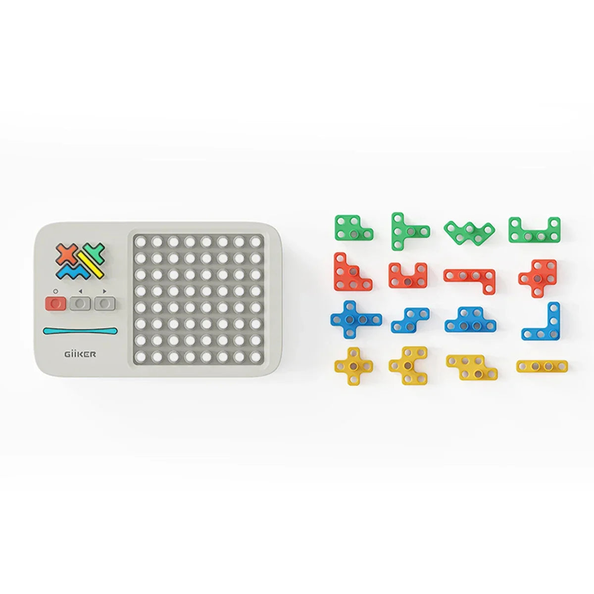 Giiker Super Huarong Road Puzzle mit 18 farbigen Blöcken
