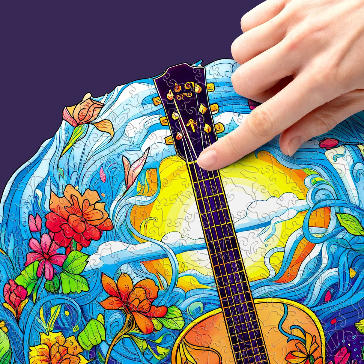 Guitare (200 pièces) - Puzzle en bois