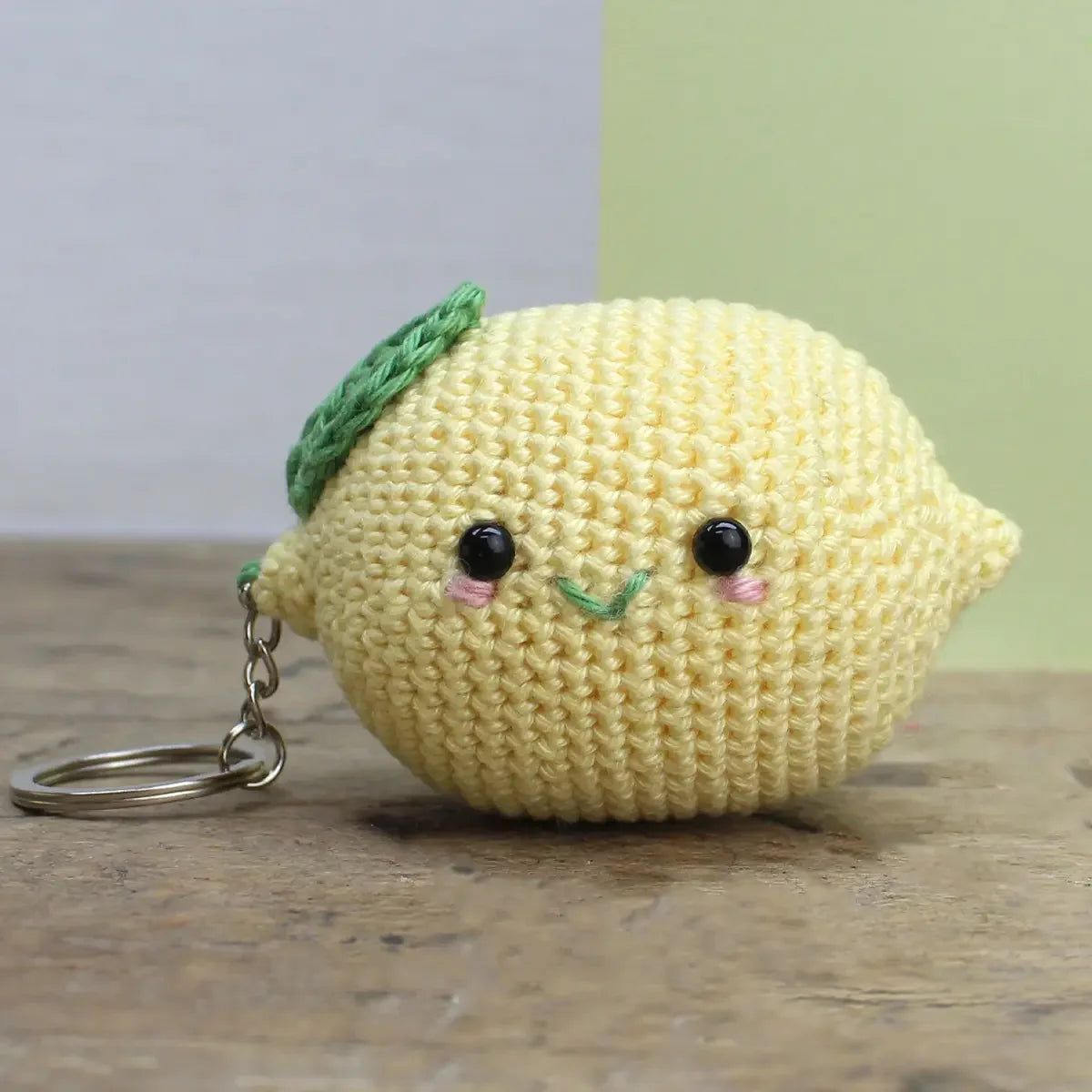 Taschenanhänger Zitrone - Häkelset