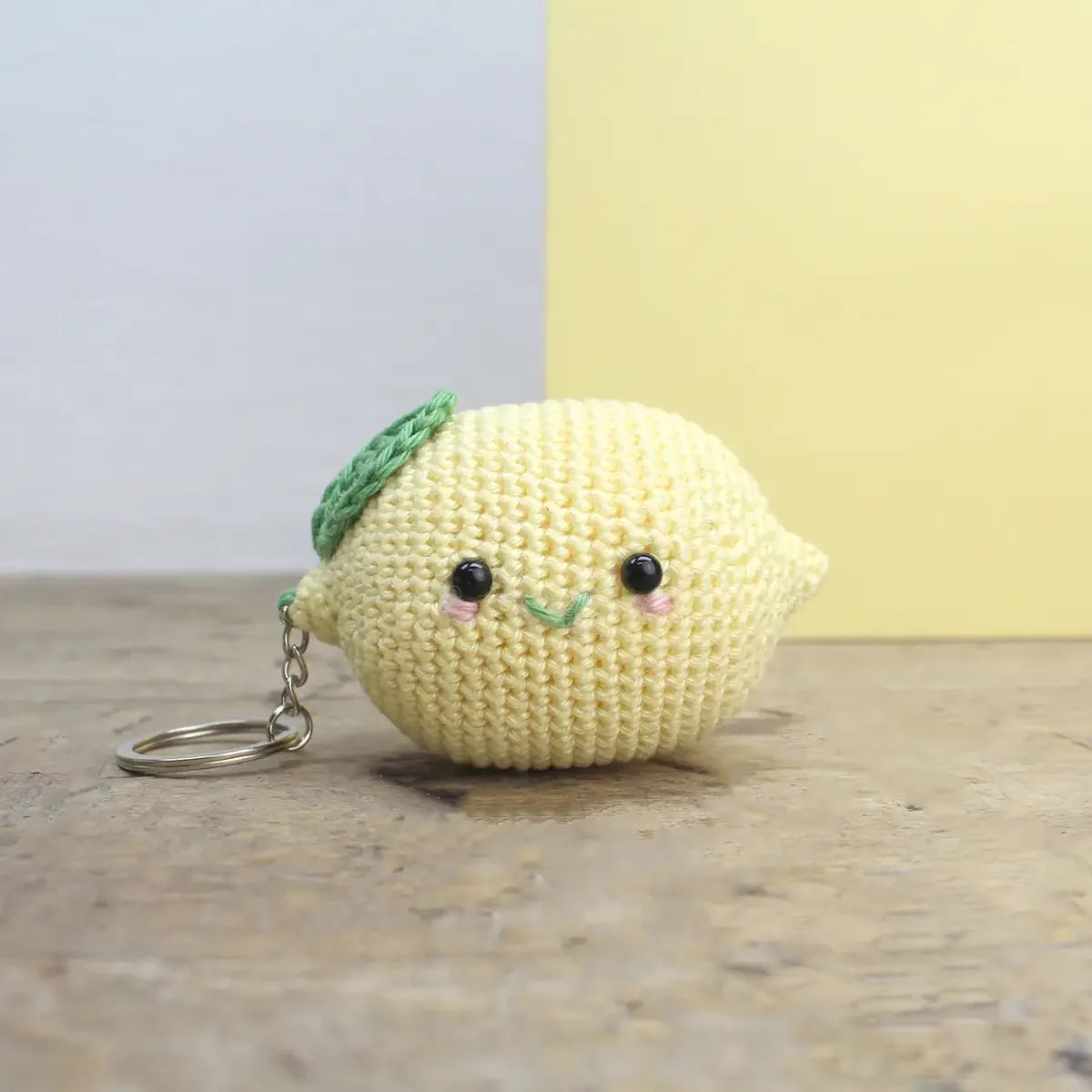 Taschenanhänger Zitrone - Häkelset