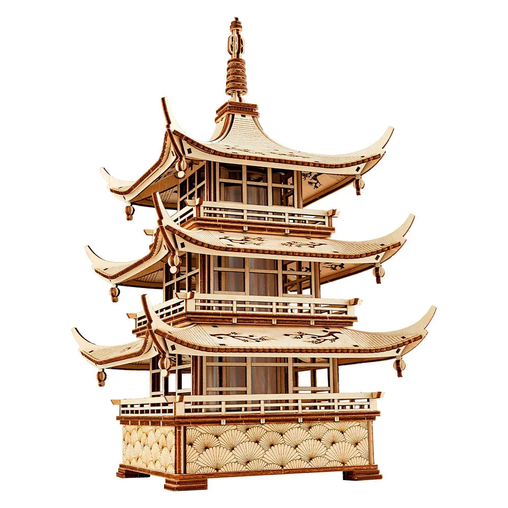 Harmony Tower - Kit de construction en bois 3D (Électrique)