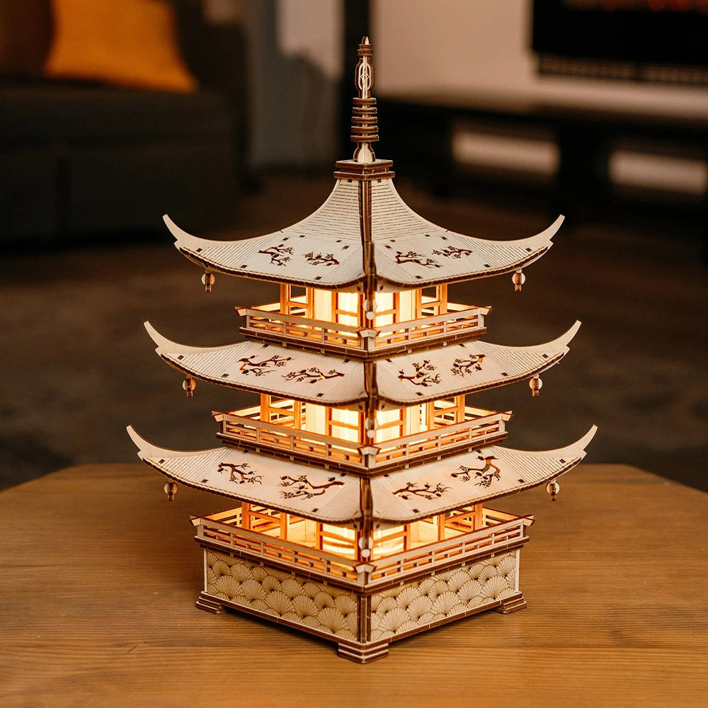 Harmony Tower - 3D Holzbausatz (Elektrisch)