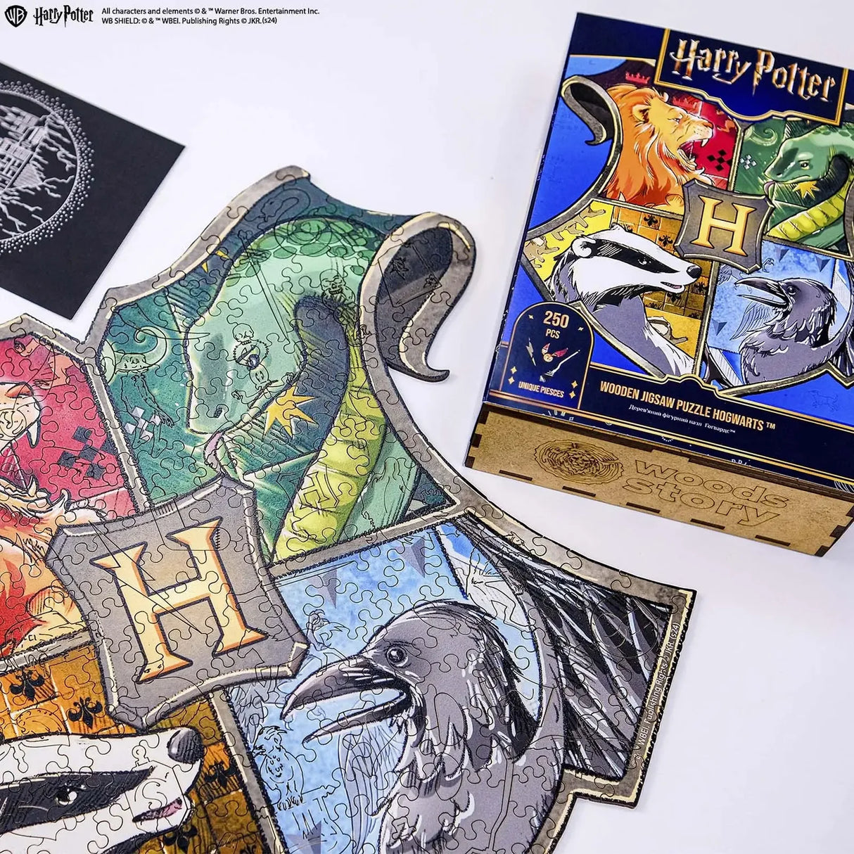 Harry Potter - Blason de Poudlard (156 pièces) - Puzzle en bois