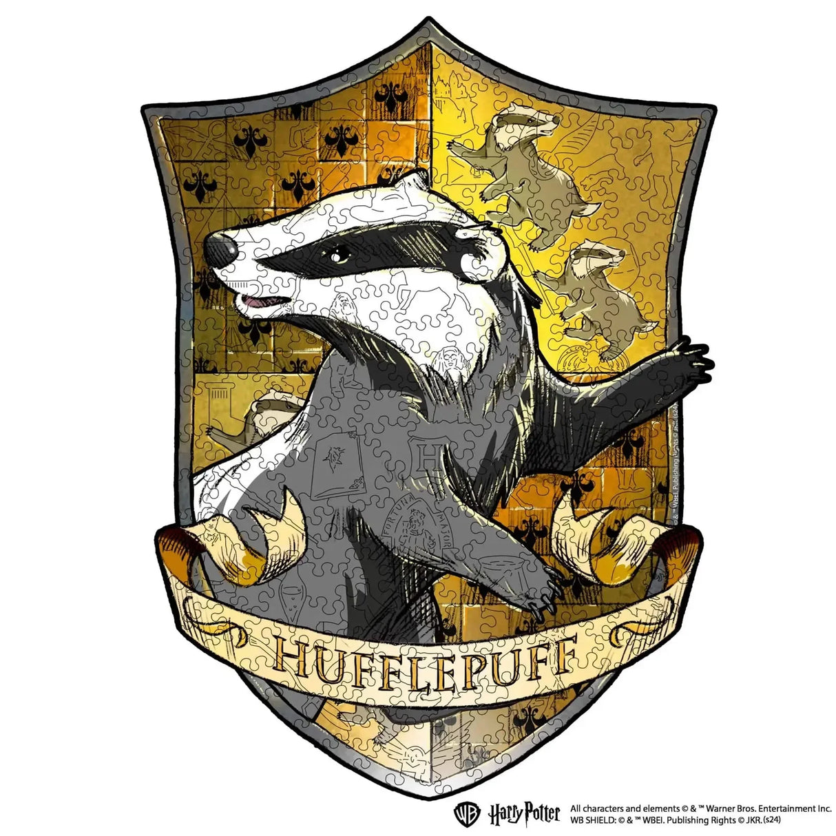 Harry Potter - Poufsouffle (237 pièces) - Puzzle en bois