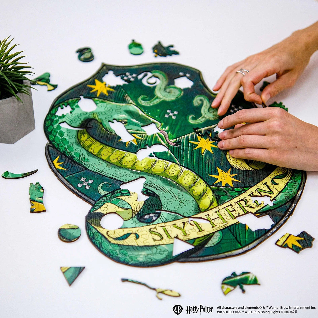 Harry Potter - Serpentard (257 pièces) - Puzzle en bois